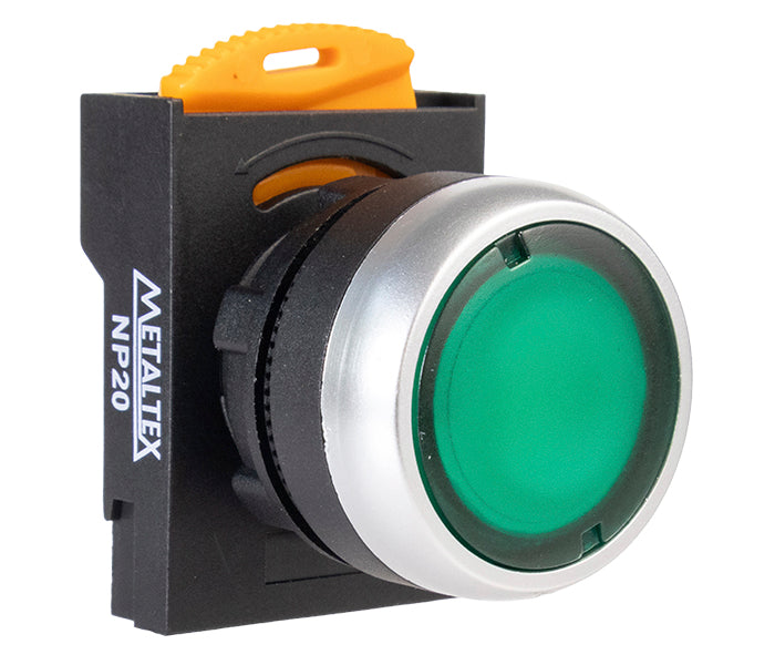 Illuminated Push Button NP20 Plastic 22mm