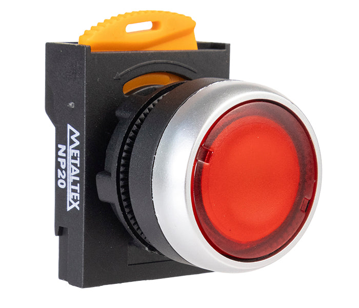 Botão de Comando NP20 Plástico Iluminado 22mm