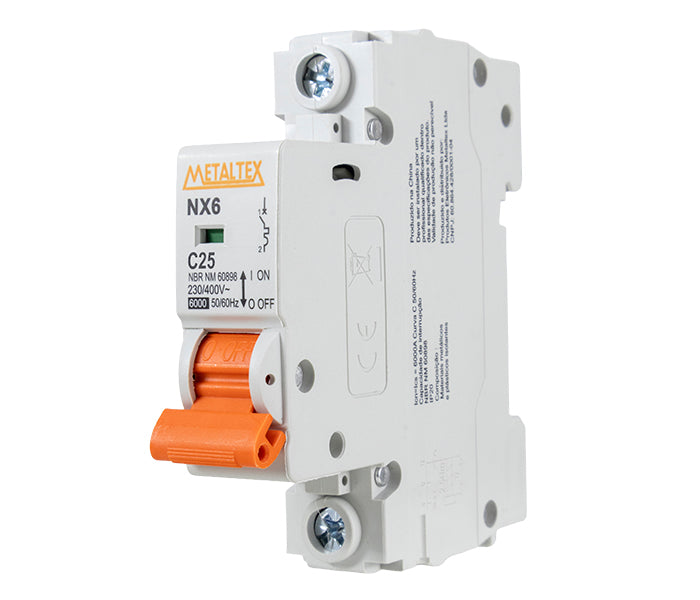 Miniature Circuit Breaker C-Curve 6kA NX6