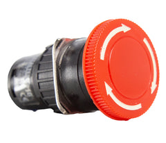 Botão de Emergência P16 Plástico 16mm com Trava