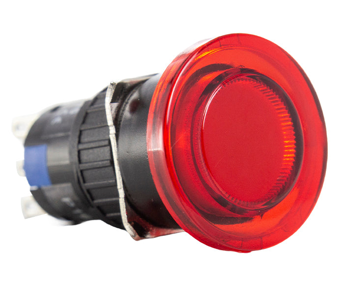 Mushroom Pushbutton P16 Plastic 16mm