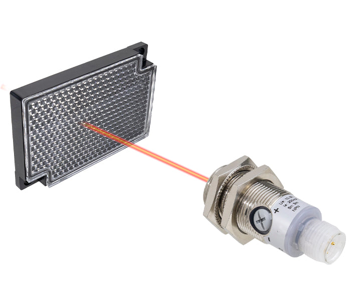 Sensor Fotoelétrico Tubular TM18 - Retroreflectivo Polarizado 3m NPN