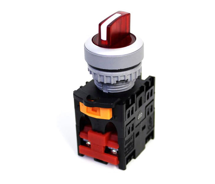 Llave Selectora TN2 Plástica 22mm Iluminada
