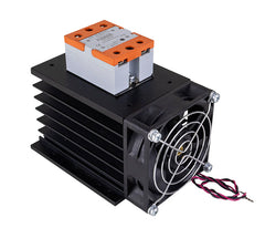 Relé de Estado Sólido TZC-F com Dissipador e Ventilador - 60A
