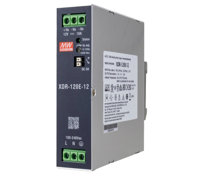Mean Well XDR-120 DIN Rail Switching Power Supply