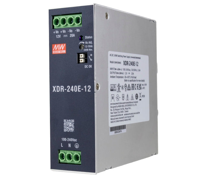 Mean Well XDR-240 DIN Rail Switching Power Supply