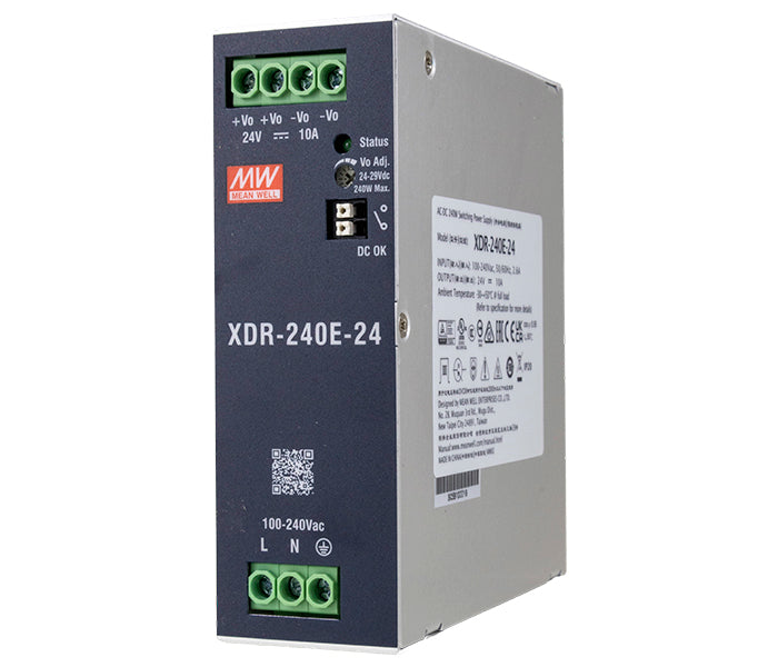 Mean Well XDR-240 DIN Rail Switching Power Supply