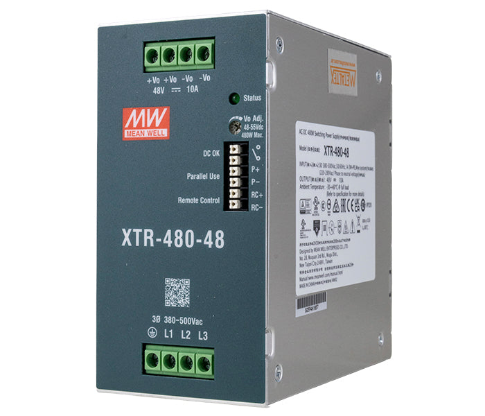Mean Well XTR-480 Din Rail Power Supply